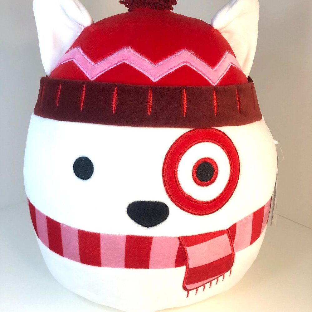 Target Exclusive Holiday Bullseye Squishmallow Plush 15" NWT